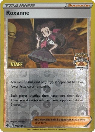 Roxanne - 150/189 (Regional Championships) [Staff] () Reverse Holofoil [Promos: League & Championship Cards] Pokemon Single Pokémon