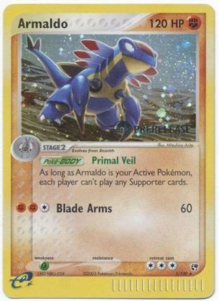 Armaldo - 1/100 (Prerelease) Holofoil [Misc: Cards & Products] Pokemon Single Pokémon