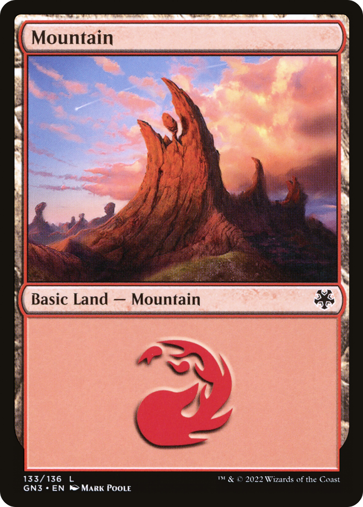 Mountain (133) [Game Night: Free-for-All] MTG Single Magic: The Gathering