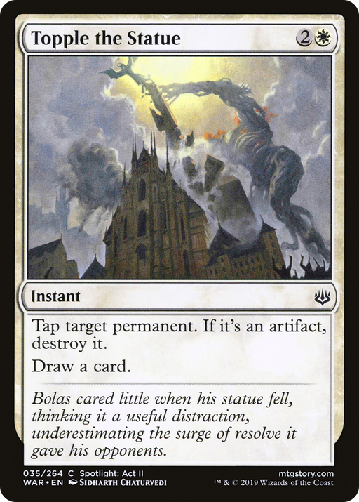 Topple the Statue (WAR-035) [War of the Spark] MTG Single Wizards of the Coast
