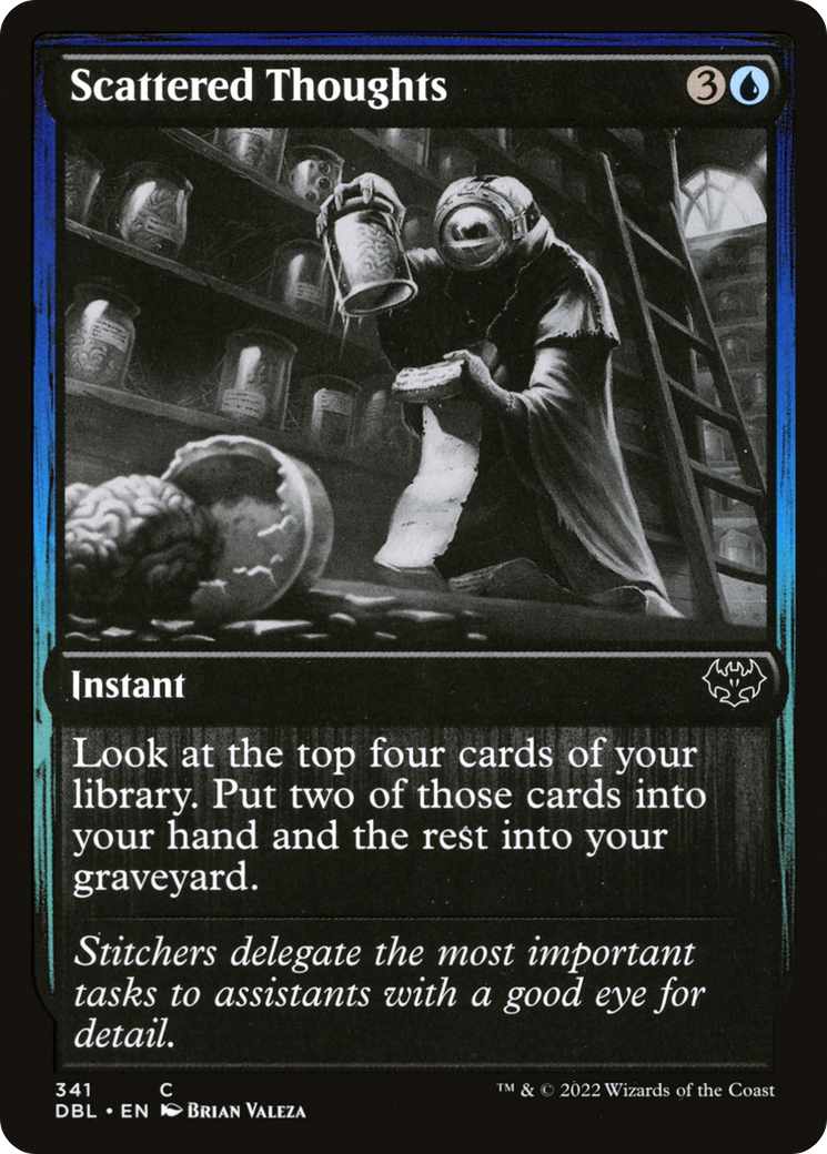 Scattered Thoughts (DBL-341) [Innistrad: Double Feature] Foil MTG Single Wizards of the Coast