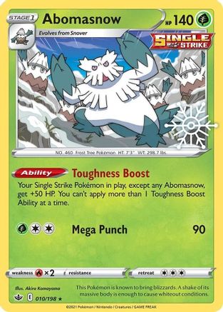 Abomasnow - 010/198 (Holiday Calendar) Holofoil [Misc: Cards & Products] Pokemon Single Pokémon