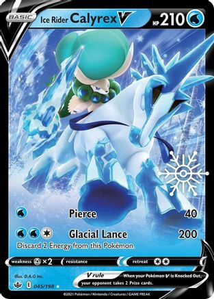 Ice Rider Calyrex V - 045/198 (Holiday Calendar) (45) - [Misc: Cards & Products] Holofoil Pokemon Single Pokémon