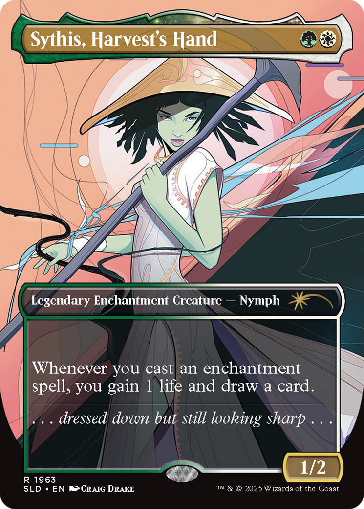 Sythis, Harvest's Hand (SLD-1963) [Secret Lair] Drop: (Borderless) Foil MTG Single Wizards of the Coast