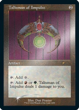 Talisman of Impulse (Foil Etched) (SLD-1055) [Secret Lair Drop Series] Foil