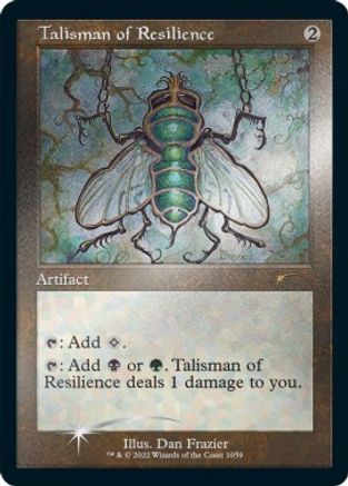 Talisman of Resilience (Foil Etched) (SLD-1059) [Secret Lair Drop Series] Foil