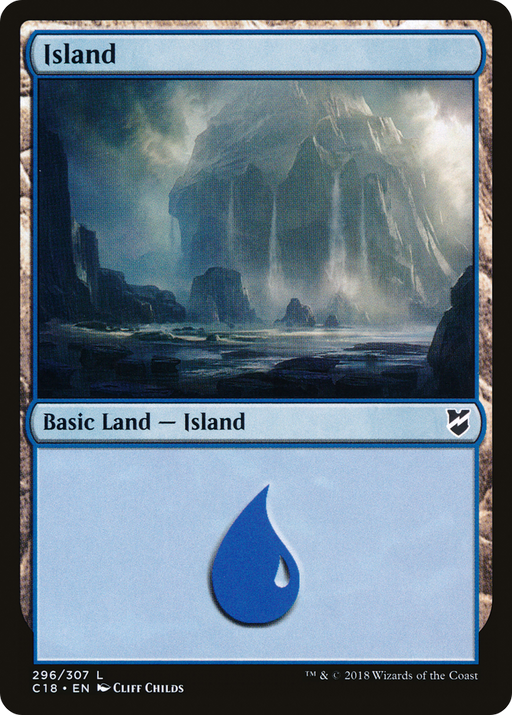Island (C18-296) [Commander 2018] MTG Single Wizards of the Coast