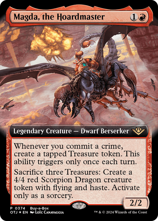 Magda, the Hoardmaster (BABP-374) [Outlaws of Thunder Junction] (Extended Art) Foil MTG Single Wizards of the Coast