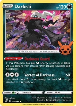 Darkrai (105) Holofoil [Misc: Trick or Trade BOOster Bundle] Pokemon Single Pokémon