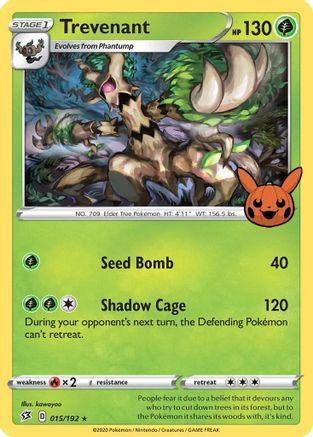Trevenant (15) Holofoil [Misc: Trick or Trade BOOster Bundle] Pokemon Single Pokémon