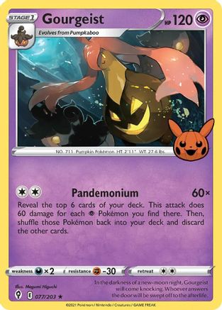 Gourgeist (77) Holofoil [Misc: Trick or Trade BOOster Bundle] Pokemon Single Pokémon