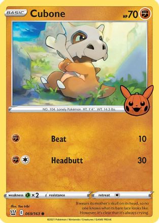 Cubone (69) [Misc: Trick or Trade BOOster Bundle] Pokemon Single Pokémon