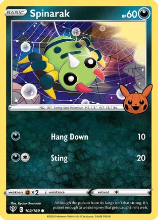 Spinarak (102) [Misc: Trick or Trade BOOster Bundle] Pokemon Single Pokémon