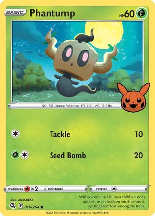 Phantump (16) [Misc: Trick or Trade BOOster Bundle] Pokemon Single Pokémon