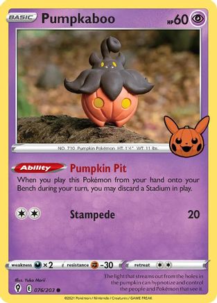 Pumpkaboo (76) [Misc: Trick or Trade BOOster Bundle] Pokemon Single Pokémon