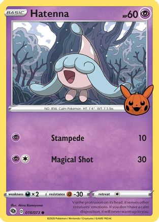Hatenna (18) [Misc: Trick or Trade BOOster Bundle] Pokemon Single Pokémon