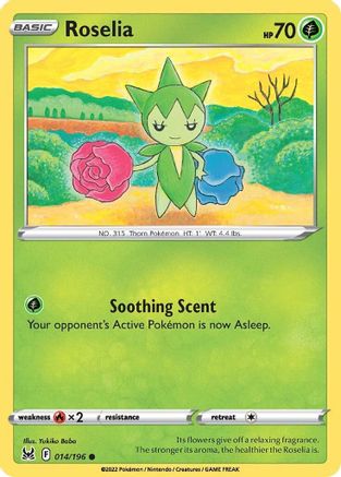 Roselia (14/196) Reverse Holofoil [SWSH: Lost Origin] Pokemon Single Pokémon