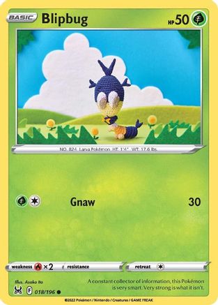 Blipbug (18/196) [SWSH: Lost Origin] Pokemon Single Pokémon