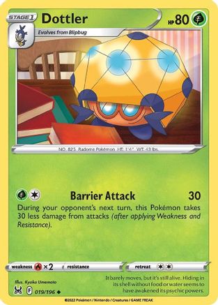 Dottler (19/196) Reverse Holofoil [SWSH: Lost Origin] Pokemon Single Pokémon