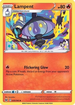Lampent (25/196) [SWSH: Lost Origin] Pokemon Single Pokémon