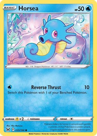 Horsea (35/196) Reverse Holofoil [SWSH: Lost Origin] Pokemon Single Pokémon