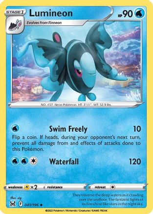 Lumineon (41/196) [SWSH: Lost Origin] Pokemon Single Pokémon