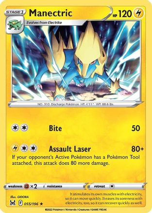 Manectric (55/196) [SWSH: Lost Origin] Pokemon Single Pokémon