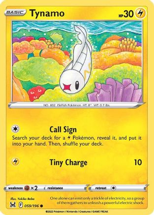 Tynamo (59/196) [SWSH: Lost Origin] Pokemon Single Pokémon