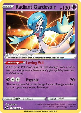 Radiant Gardevoir (69/196) Holofoil [SWSH: Lost Origin] Pokemon Single Pokémon
