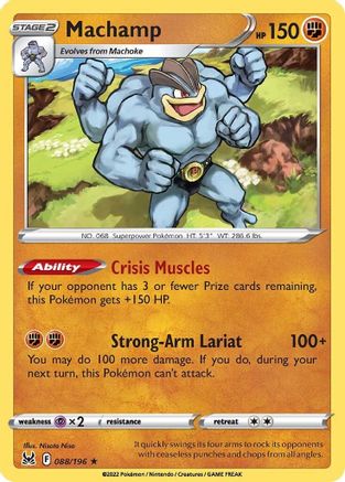 Machamp (88/196) Holofoil [SWSH: Lost Origin] Pokemon Single Pokémon