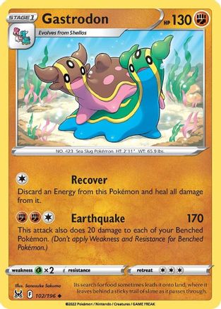 Gastrodon (102/196) Reverse Holofoil [SWSH: Lost Origin] Pokemon Single Pokémon