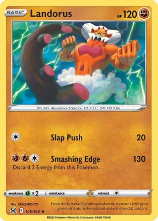 Landorus (105/196) [SWSH: Lost Origin] Pokemon Single Pokémon