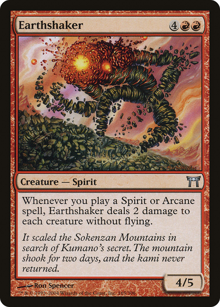 Earthshaker (CHK-165) [Champions of Kamigawa] MTG Single Wizards of the Coast