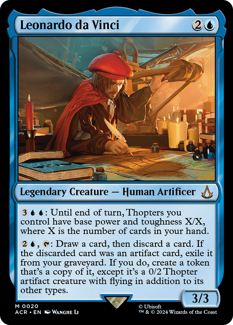 Leonardo da Vinci (ACR-020) [Assassin's Creed] Foil MTG Single Wizards of the Coast