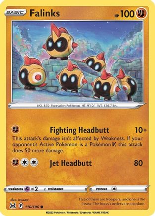 Falinks (110/196) Reverse Holofoil [SWSH: Lost Origin] Pokemon Single Pokémon