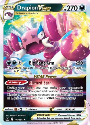 Drapion VSTAR (119/196) Holofoil [SWSH: Lost Origin] Pokemon Single Pokémon