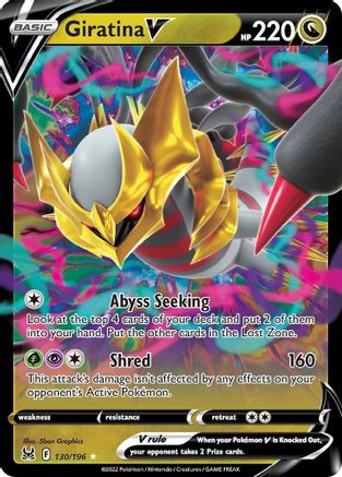 Giratina V (130/196) - [SWSH: Lost Origin] Holofoil Pokemon Single Pokémon
