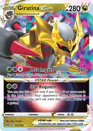 Giratina VSTAR (131/196) Holofoil [SWSH: Lost Origin] Pokemon Single Pokémon