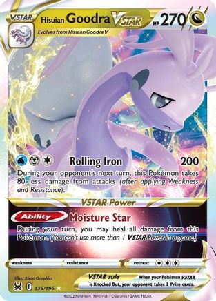 Hisuian Goodra VSTAR (136/196) - [SWSH: Lost Origin] Holofoil Pokemon Single Pokémon
