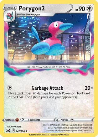 Porygon2 (141/196) [SWSH: Lost Origin] Pokemon Single Pokémon