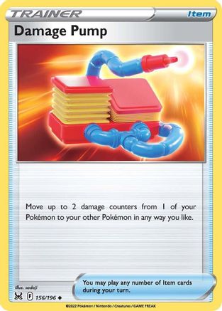 Damage Pump (156/196) [SWSH: Lost Origin] Pokemon Single Pokémon