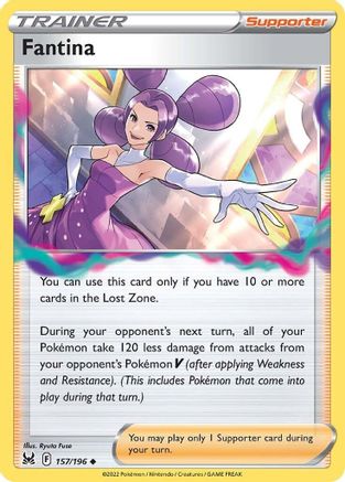 Fantina (157/196) Reverse Holofoil [SWSH: Lost Origin] Pokemon Single Pokémon