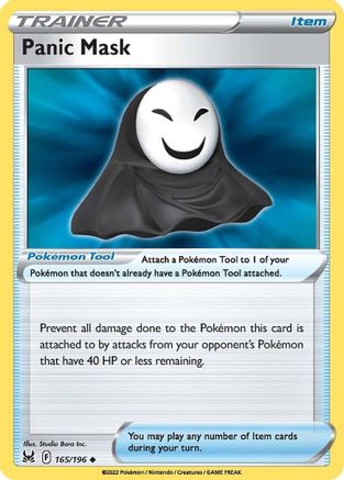 Panic Mask (165/196) Reverse Holofoil [SWSH11 Lost Origin] Pokemon Single Pokémon