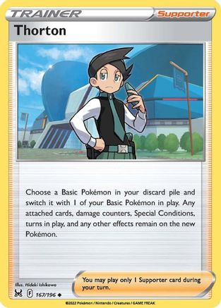 Thorton (167/196) Reverse Holofoil [SWSH: Lost Origin] Pokemon Single Pokémon