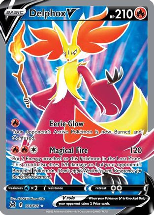 Delphox V (Full Art) (173/196) Holofoil [SWSH: Lost Origin] Pokemon Single Pokémon