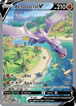 Aerodactyl V (Alternate Full Art) (180/196) - [SWSH: Lost Origin] Holofoil Pokemon Single Pokémon