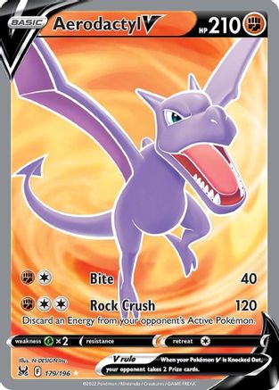 Aerodactyl V (Full Art) (179/196) - [SWSH: Lost Origin] Holofoil