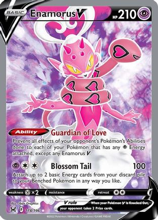 Enamorus V (Full Art) (178/196) Holofoil [SWSH: Lost Origin] Pokemon Single Pokémon