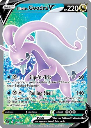 Hisuian Goodra V (Full Art) (187/196) Holofoil [SWSH: Lost Origin] Pokemon Single Pokémon