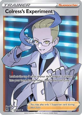 Colress's Experiment (Full Art) (190/196) Holofoil [SWSH: Lost Origin] Pokemon Single Pokémon